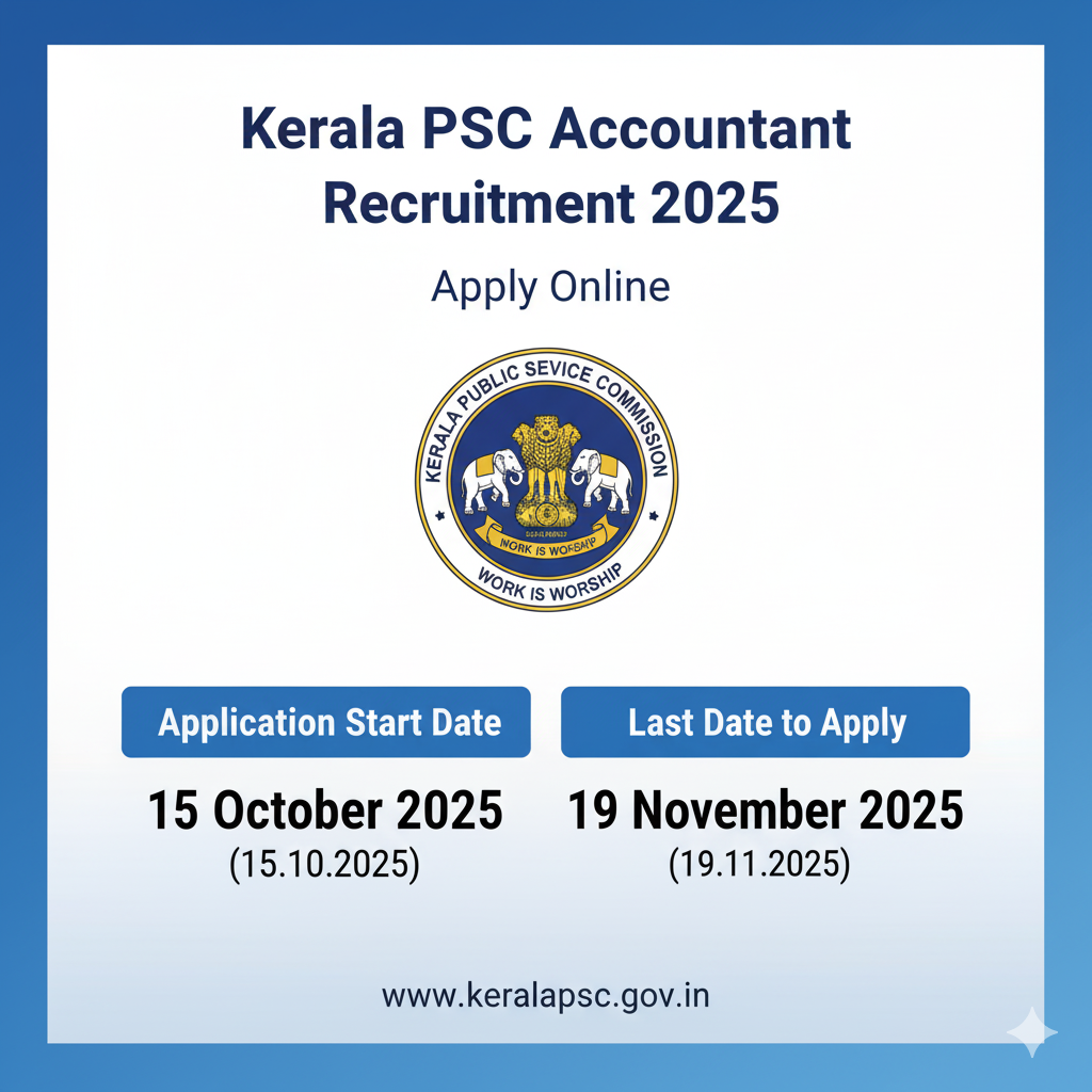 Kerala PSC Accountant Recruitment 2025