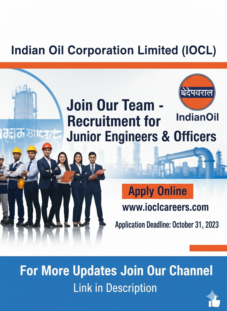 Fuel Your Future: Exciting Career Opportunities at Indian Oil Corporation Limited (IOCL)!