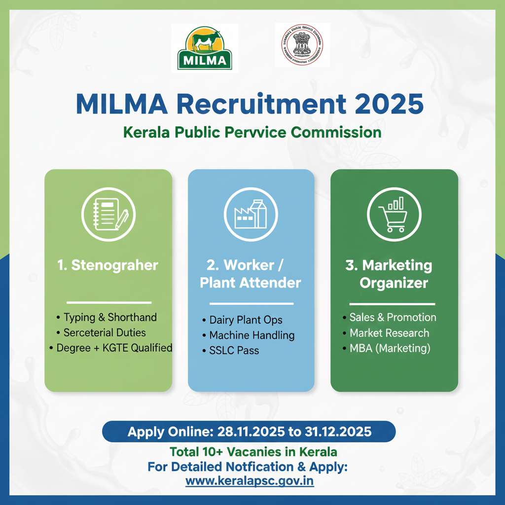 MILMA Recruitment 2025